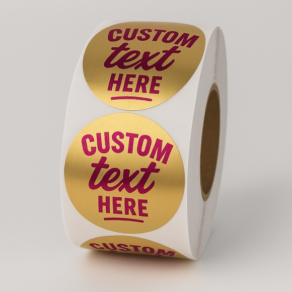 Custom sticker with your text personalized Label for Business 2" - Picture 2 of 3